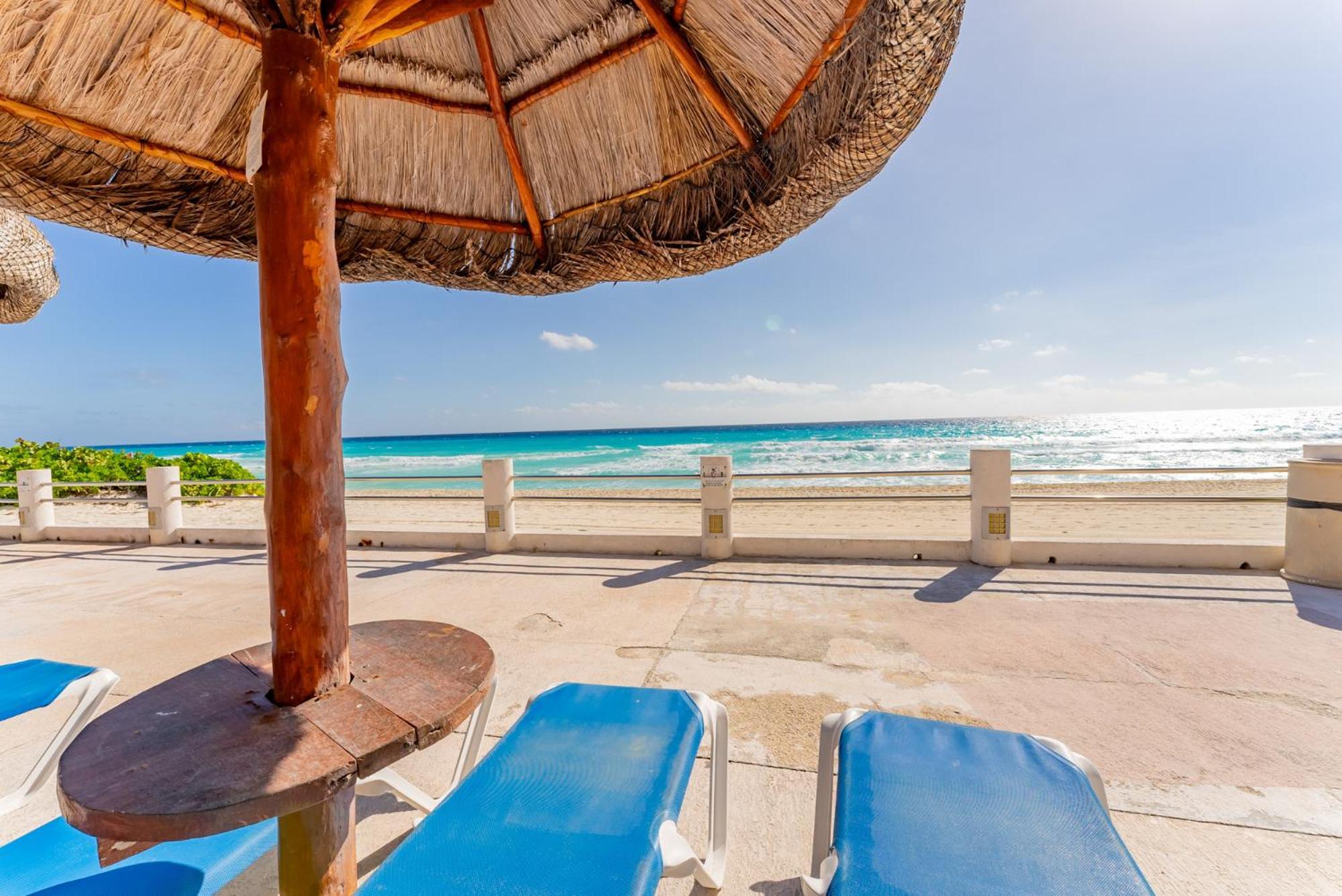 Amazing Caribbean Ocean View At Villas Marlin In 坎昆 外观 照片