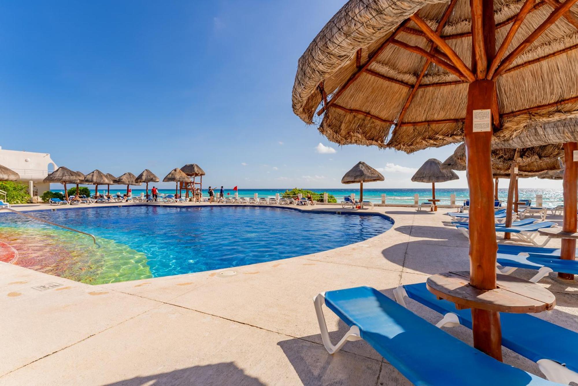 Amazing Caribbean Ocean View At Villas Marlin In 坎昆 外观 照片