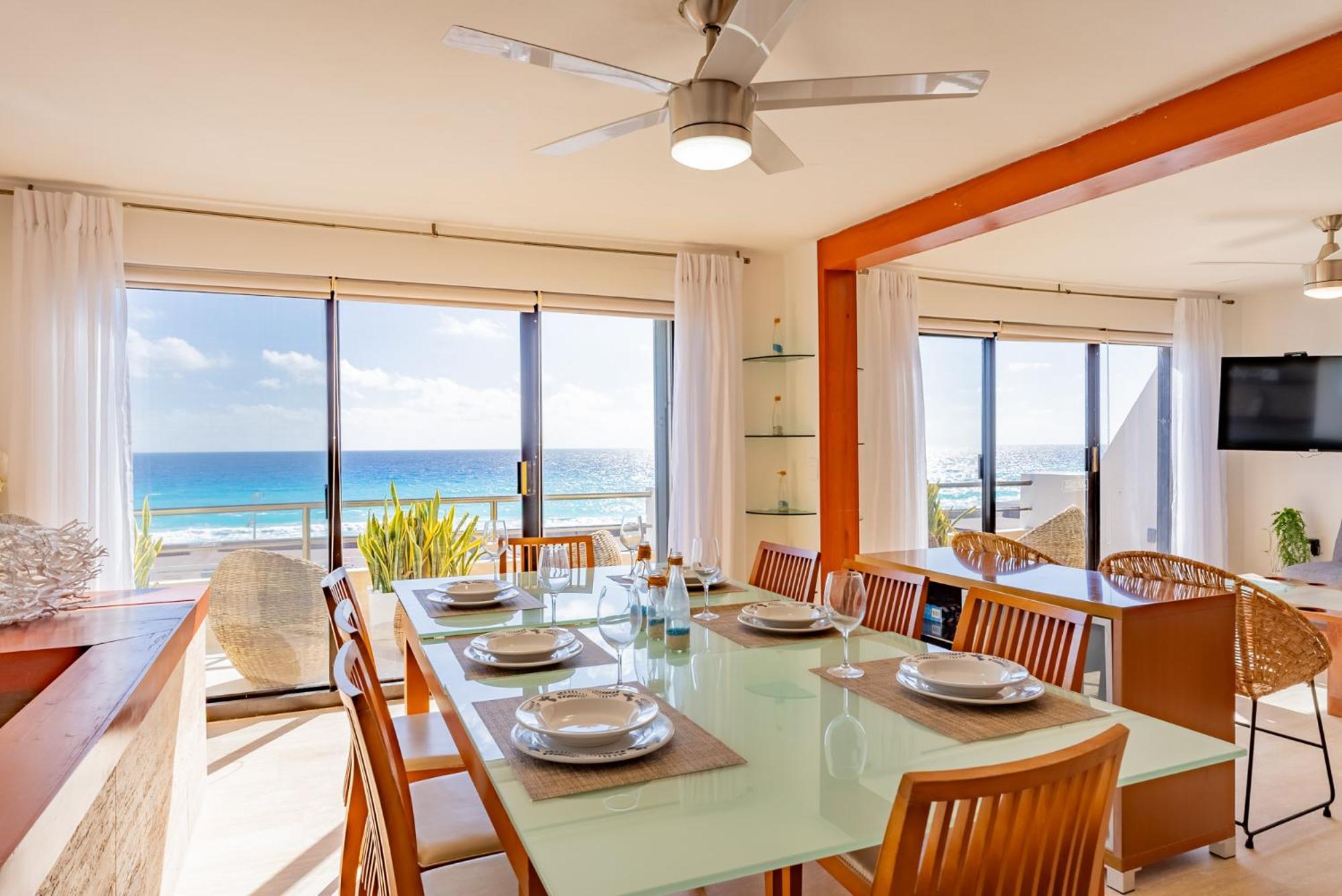 Amazing Caribbean Ocean View At Villas Marlin In 坎昆 外观 照片